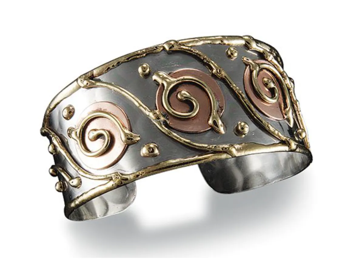 Mixed Metal Cuff Bracelet