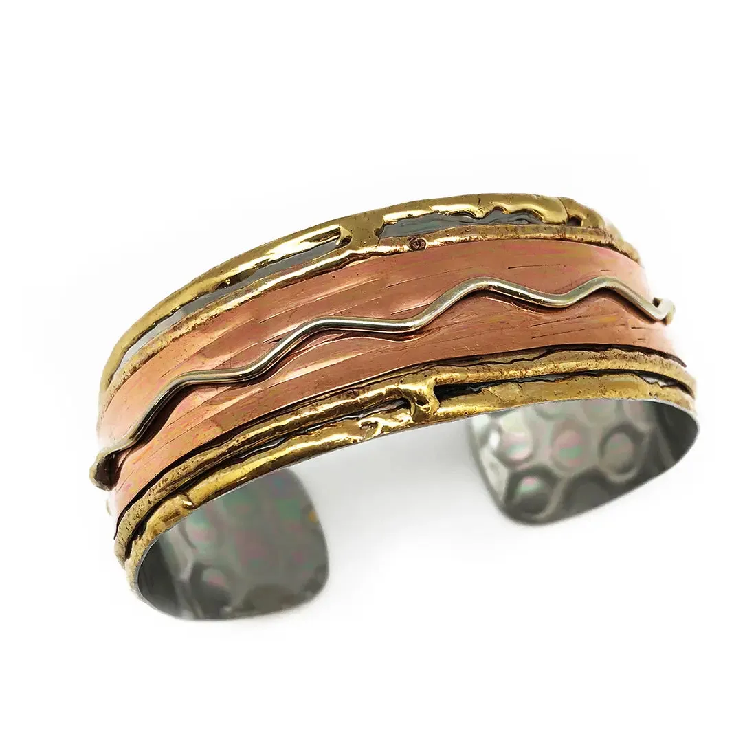 Mixed Metal Cuff Bracelet