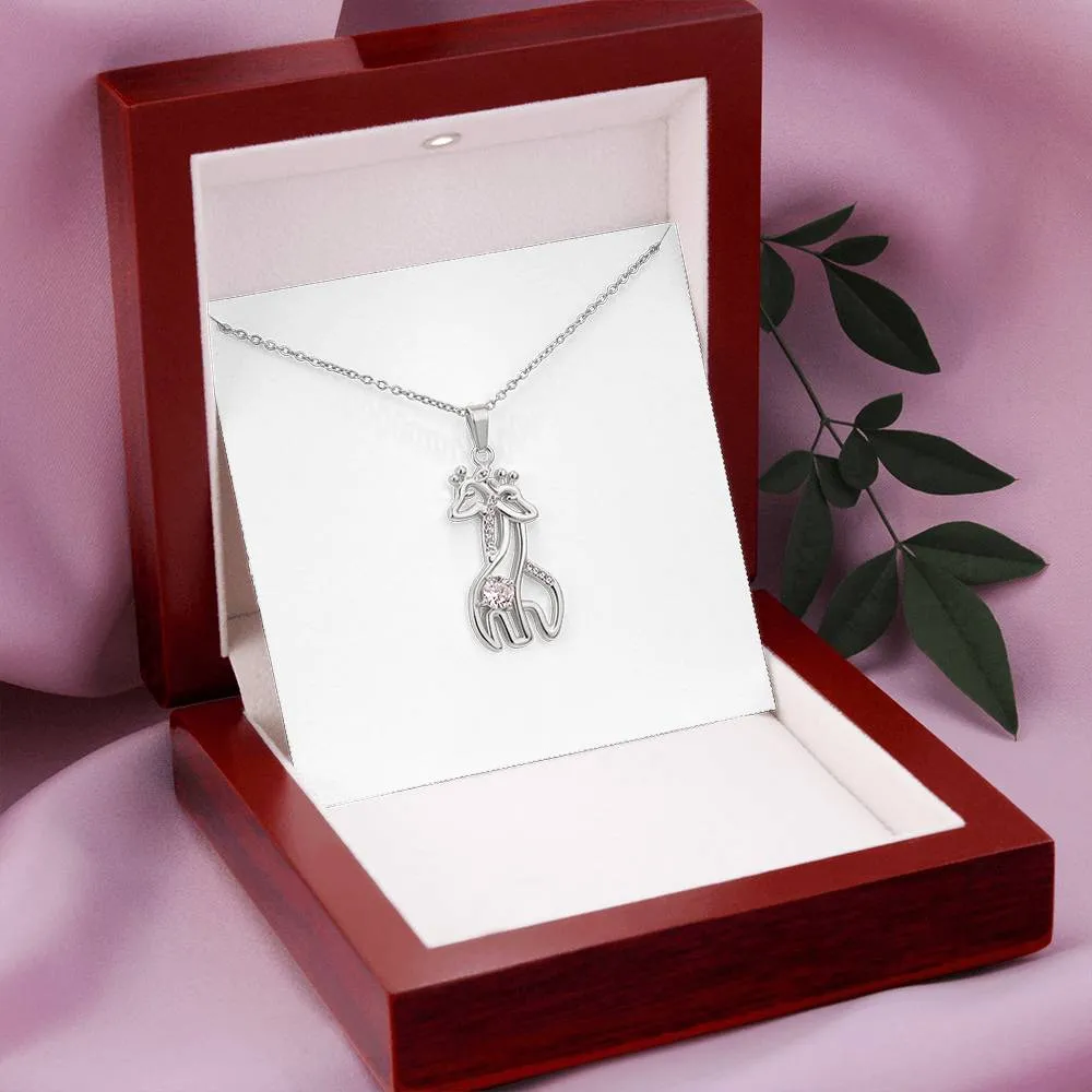 Mom - I'm Assured Of Your Love Giraffe Necklace