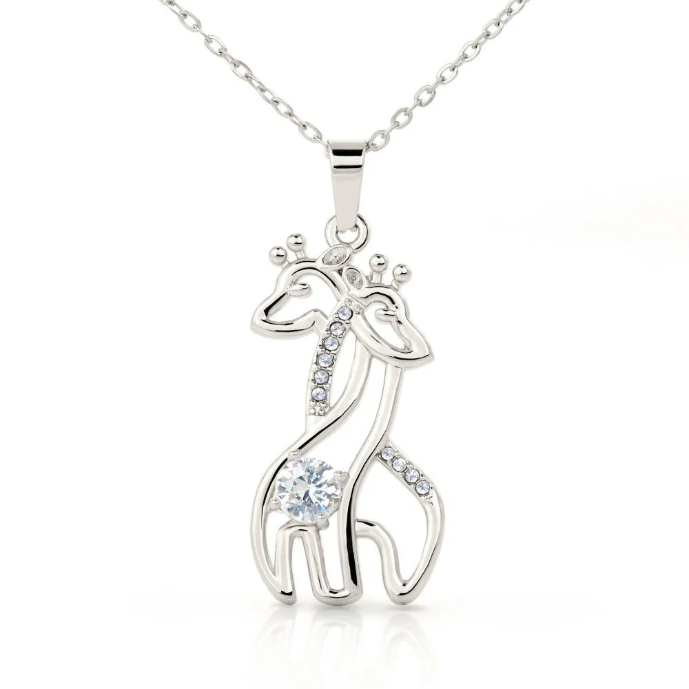 Mom - I'm Assured Of Your Love Giraffe Necklace