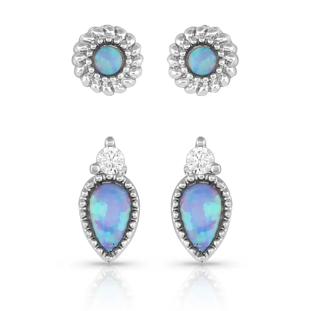 Montana Silversmiths - Charming Duo Opal Earrings