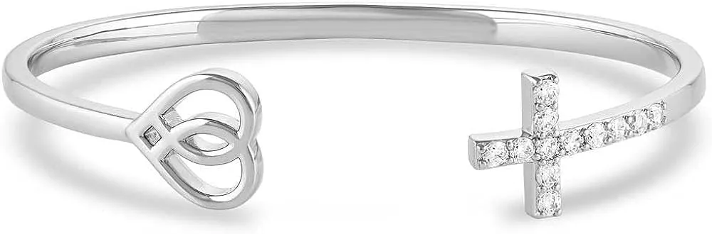 Montana Silversmiths Women's Southwest Lifestyle Cuff Bracelet (Love and Faith)