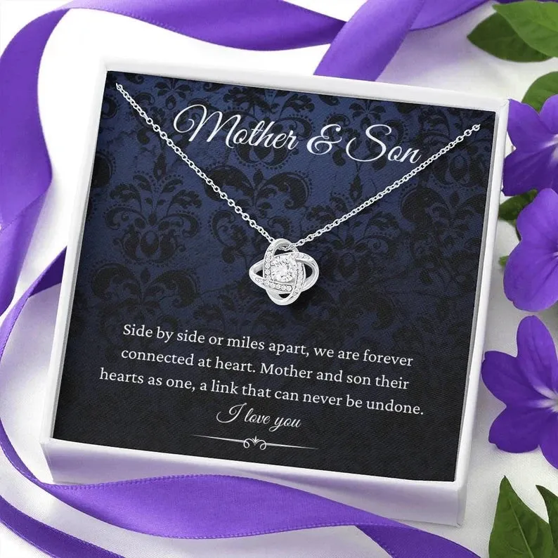 Mother & Son necklace, Gifts For Mom From Son, Mom Necklace, From Son Sentimental Gift For Mom