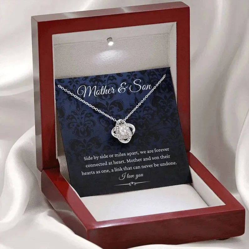 Mother & Son necklace, Gifts For Mom From Son, Mom Necklace, From Son Sentimental Gift For Mom