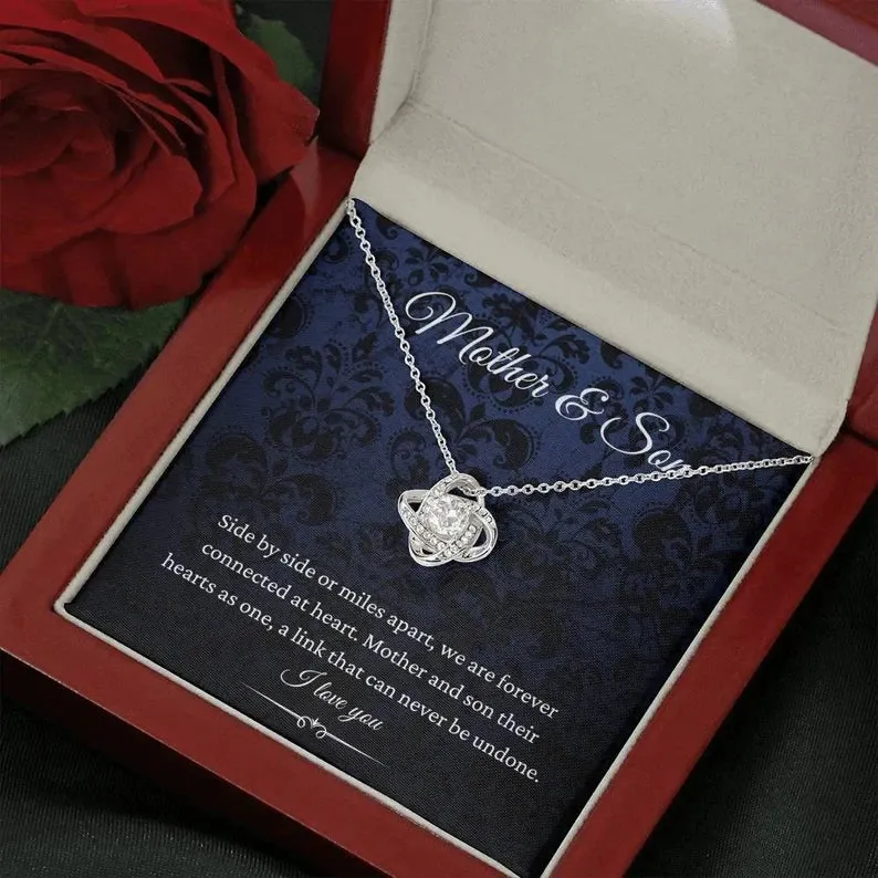 Mother & Son necklace, Gifts For Mom From Son, Mom Necklace, From Son Sentimental Gift For Mom