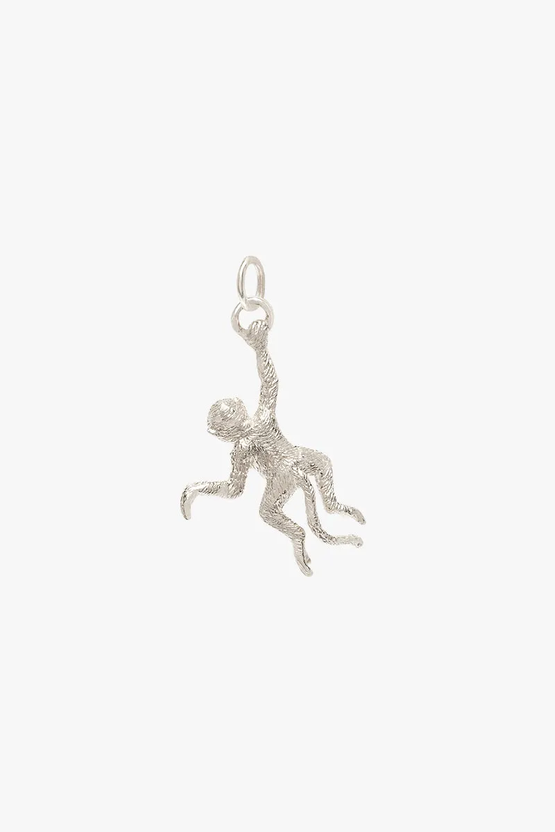 Not my monkey pendant silver