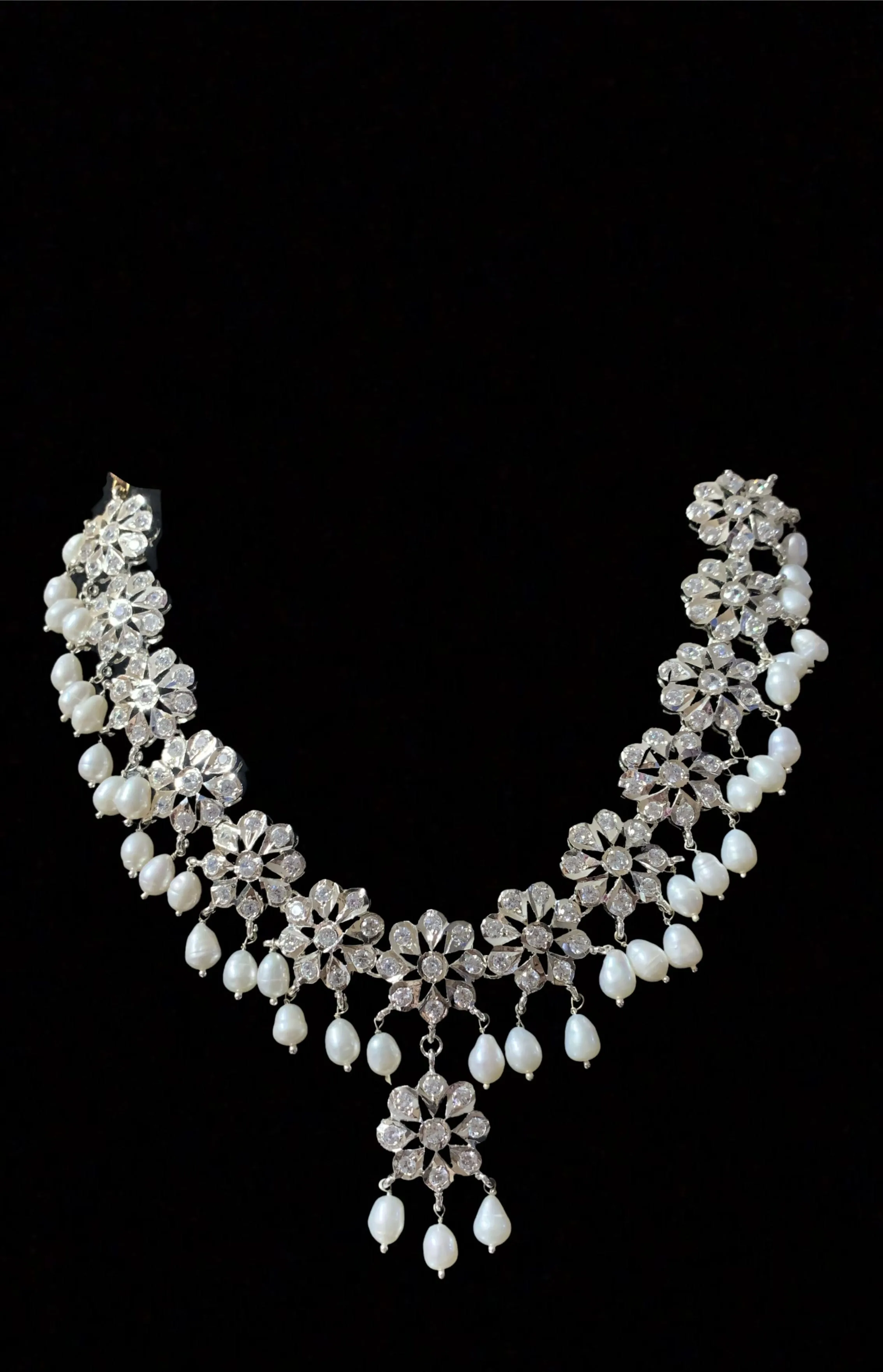 NS211 Malavika necklace set in fresh water pearls (SHIPS IN 2 WEEKS )