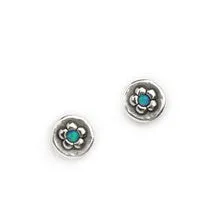 Opal Flower Stud Earrings