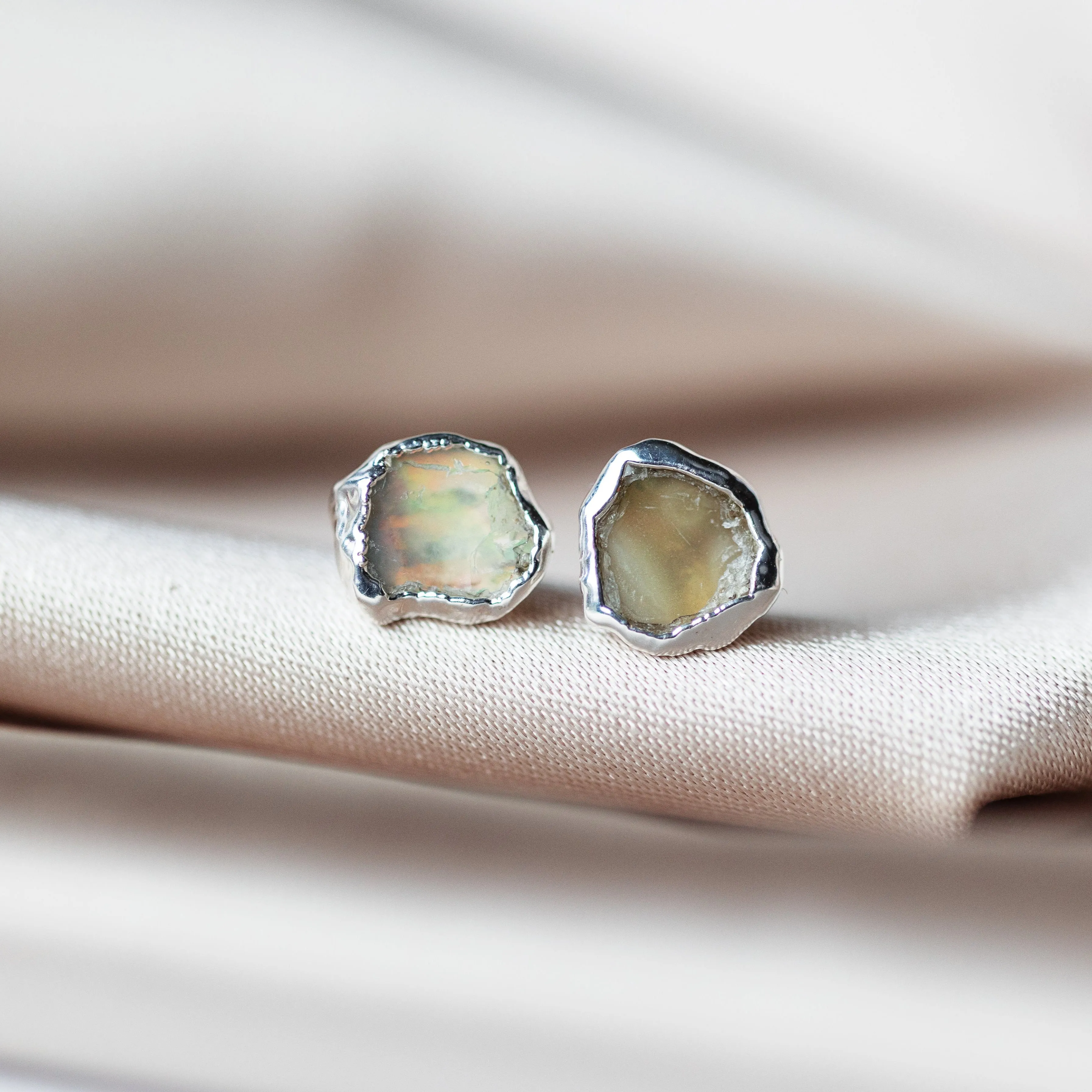 Opal Raw Crystal Luxe Earrings