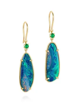 Organic Opal Drop Earrings