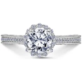 Parisi Round Halo Engagement Ring