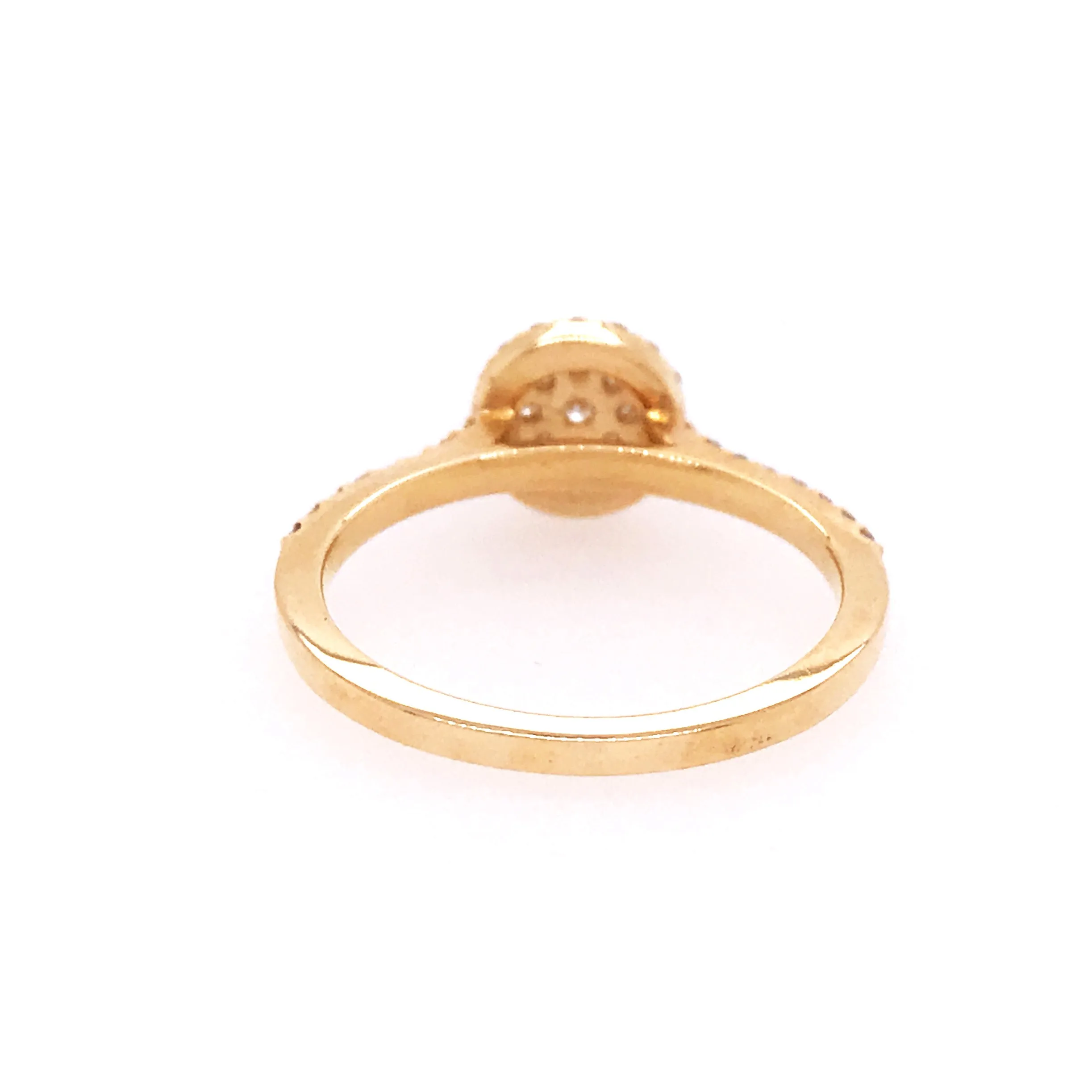 Pave Round Diamond Ring