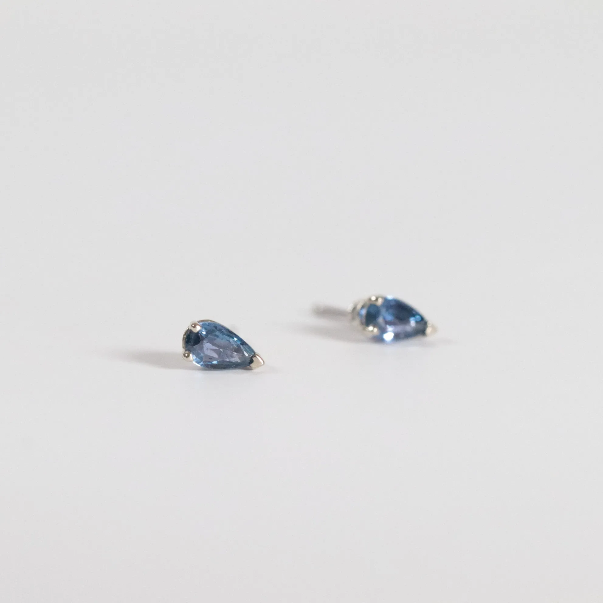 Pear Shape Yogo Sapphire Earrings