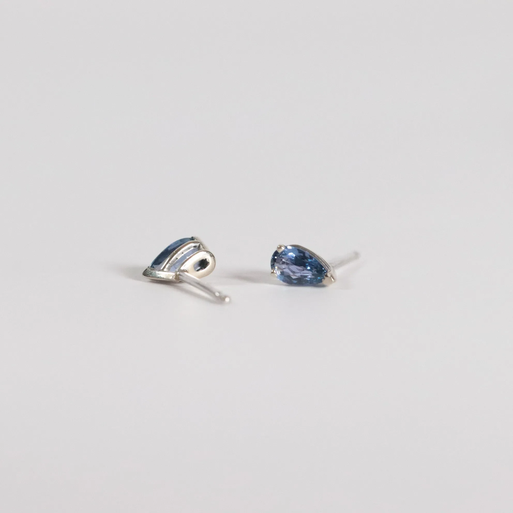 Pear Shape Yogo Sapphire Earrings