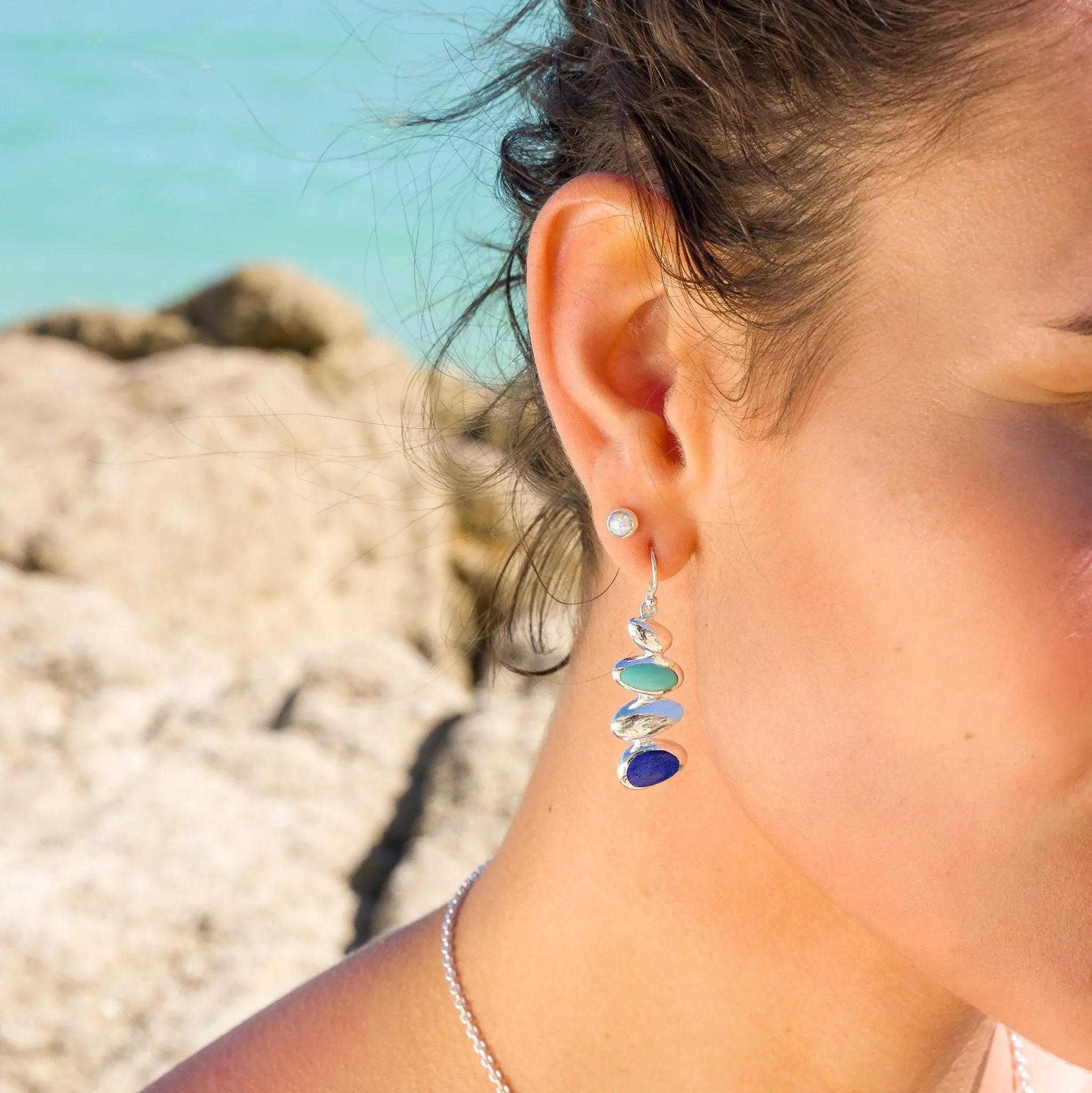 Pebble bay earrings