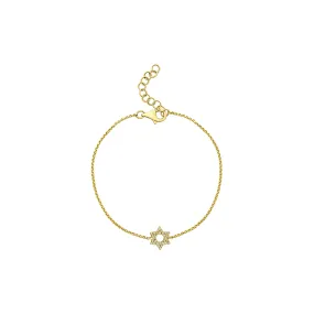 Petite Star of David Bracelet