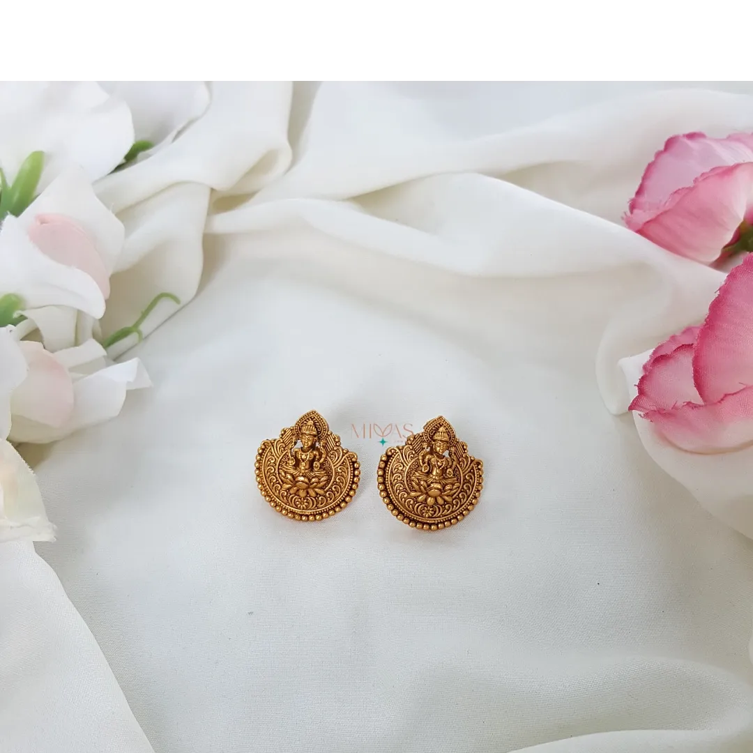 Pretty Looking  Antique Lakshmi Motif Earring