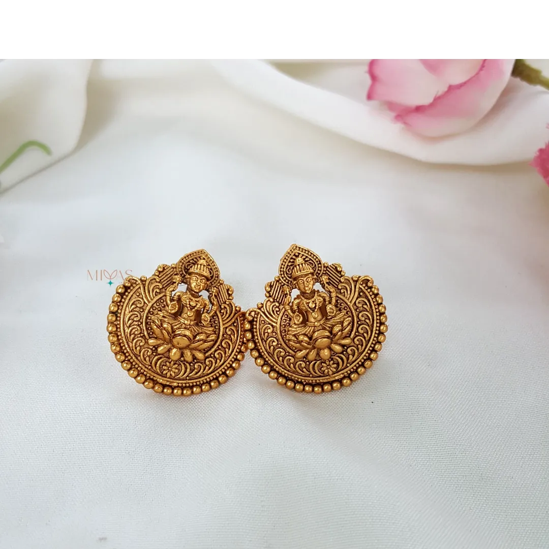 Pretty Looking  Antique Lakshmi Motif Earring