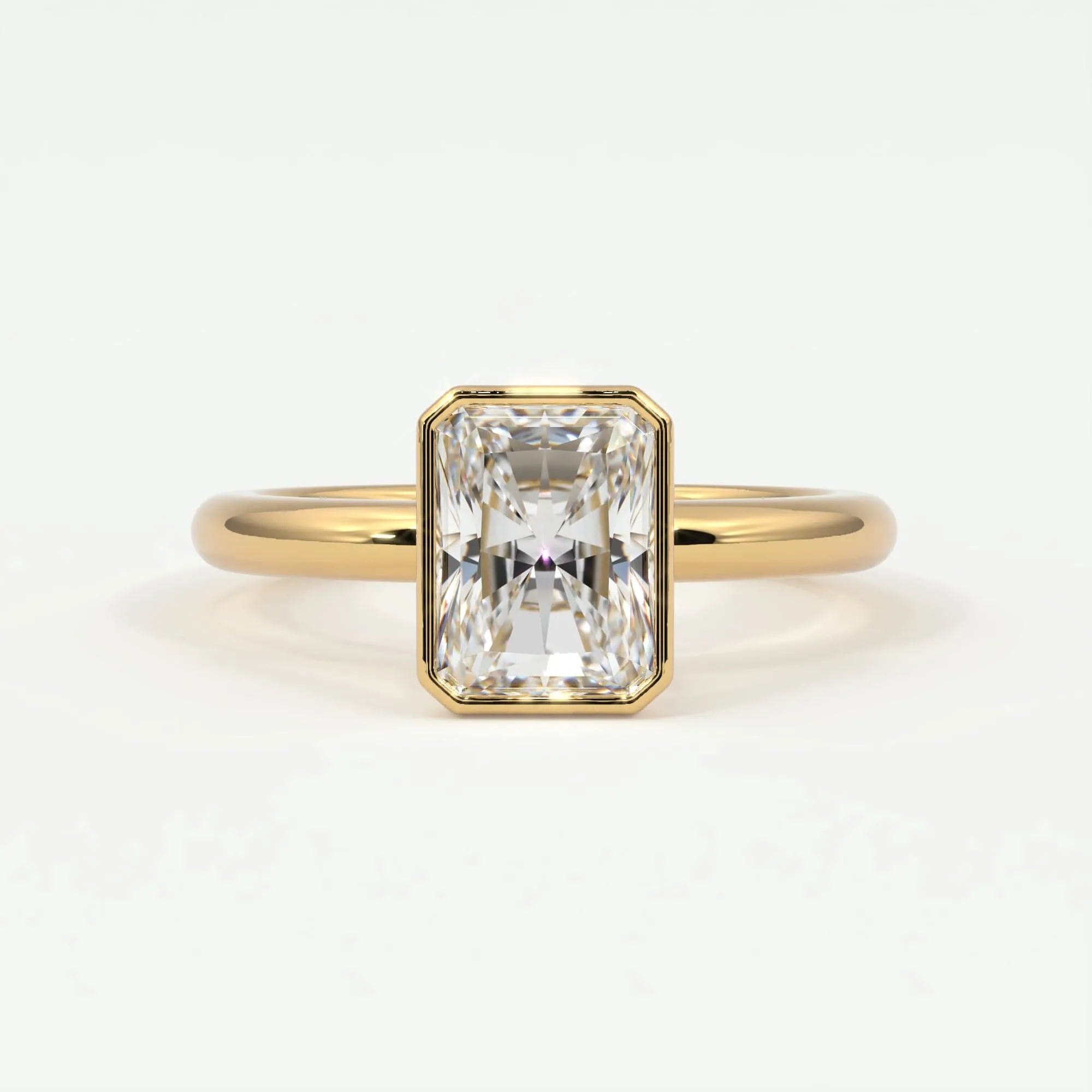 Radiant Cut Diamond Engagement Rings, Lab Grown