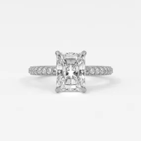 Radiant Cut Diamond Engagement Rings, Lab Grown