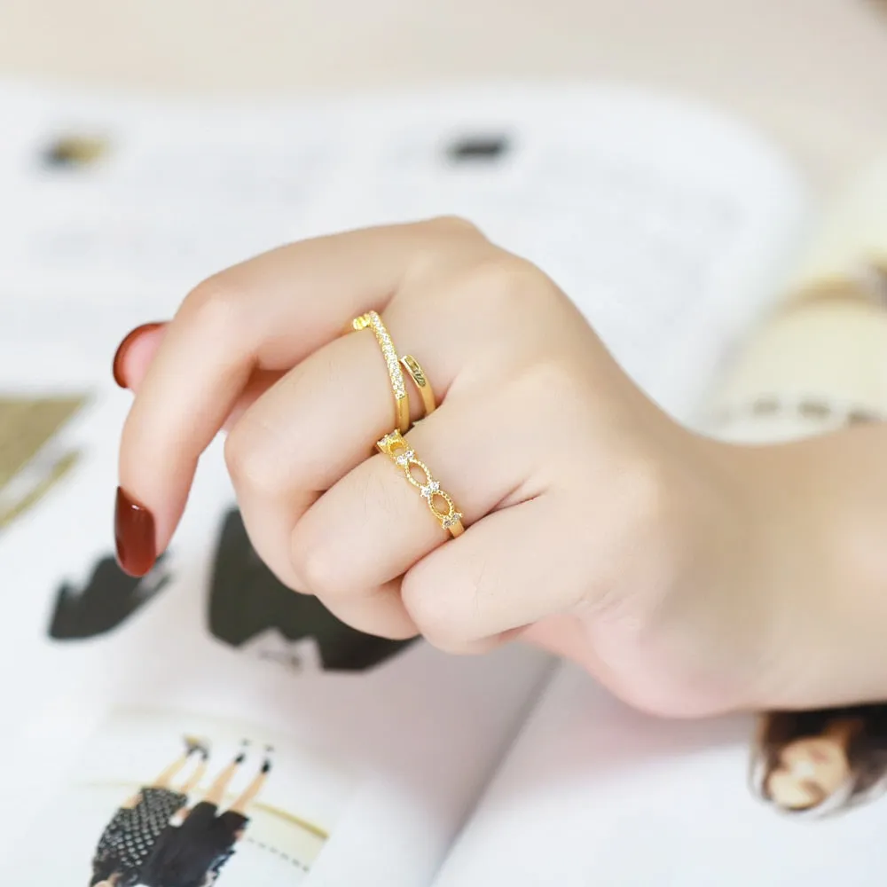 Rainbow Crystal Zircon Ring Party Gift