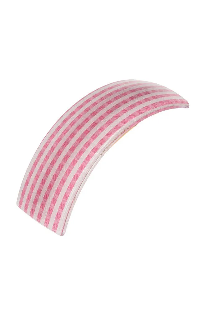 Rectangle Volume Barrette - Candy Check