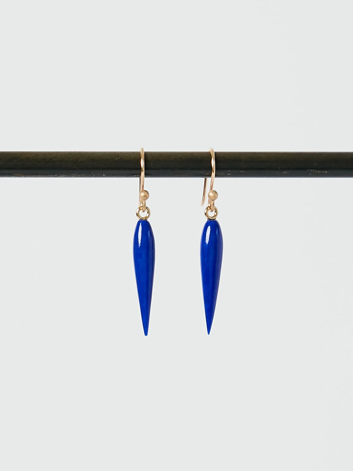 Rice Earrings in Lapis