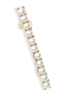 Rosie Fox Gold Pearl Line Barrette