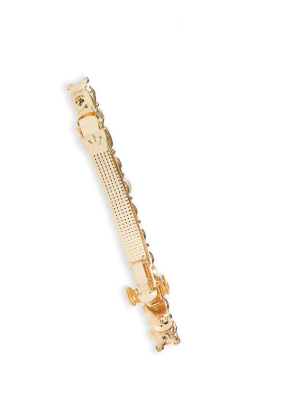 Rosie Fox Gold Pearl Line Barrette