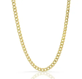 ROSLYN GOLD CURB CHAIN NECKLACE