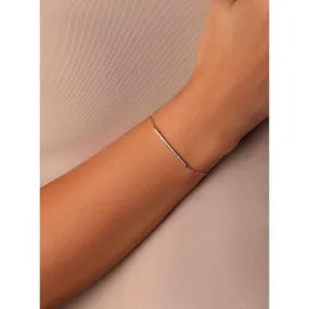 Round Diamond Line Bracelet