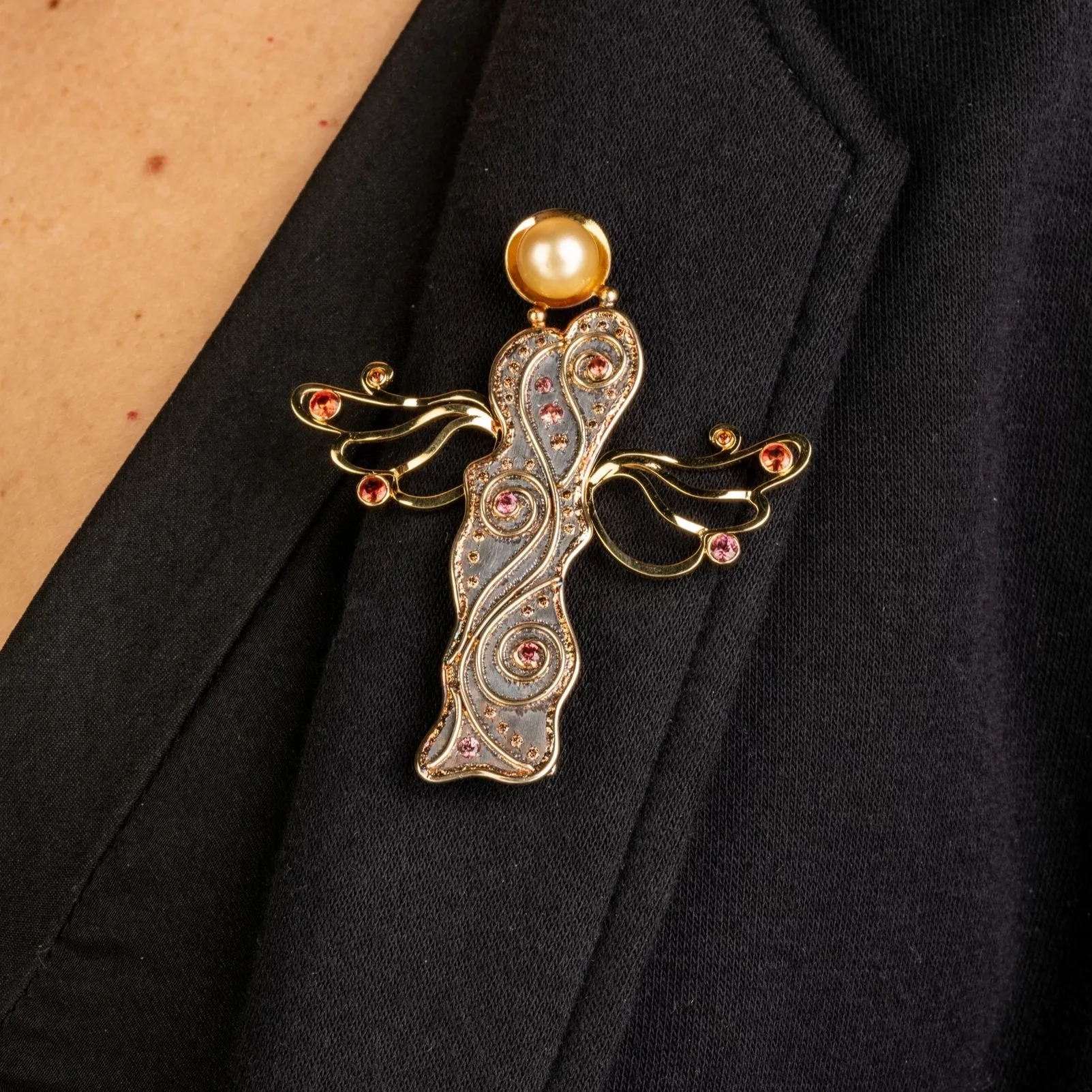 Sandra Modullyn Angel Brooch