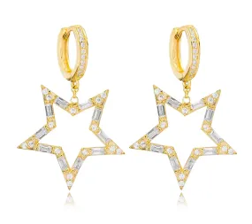 Sarah Stretton Gold Starry Earrings