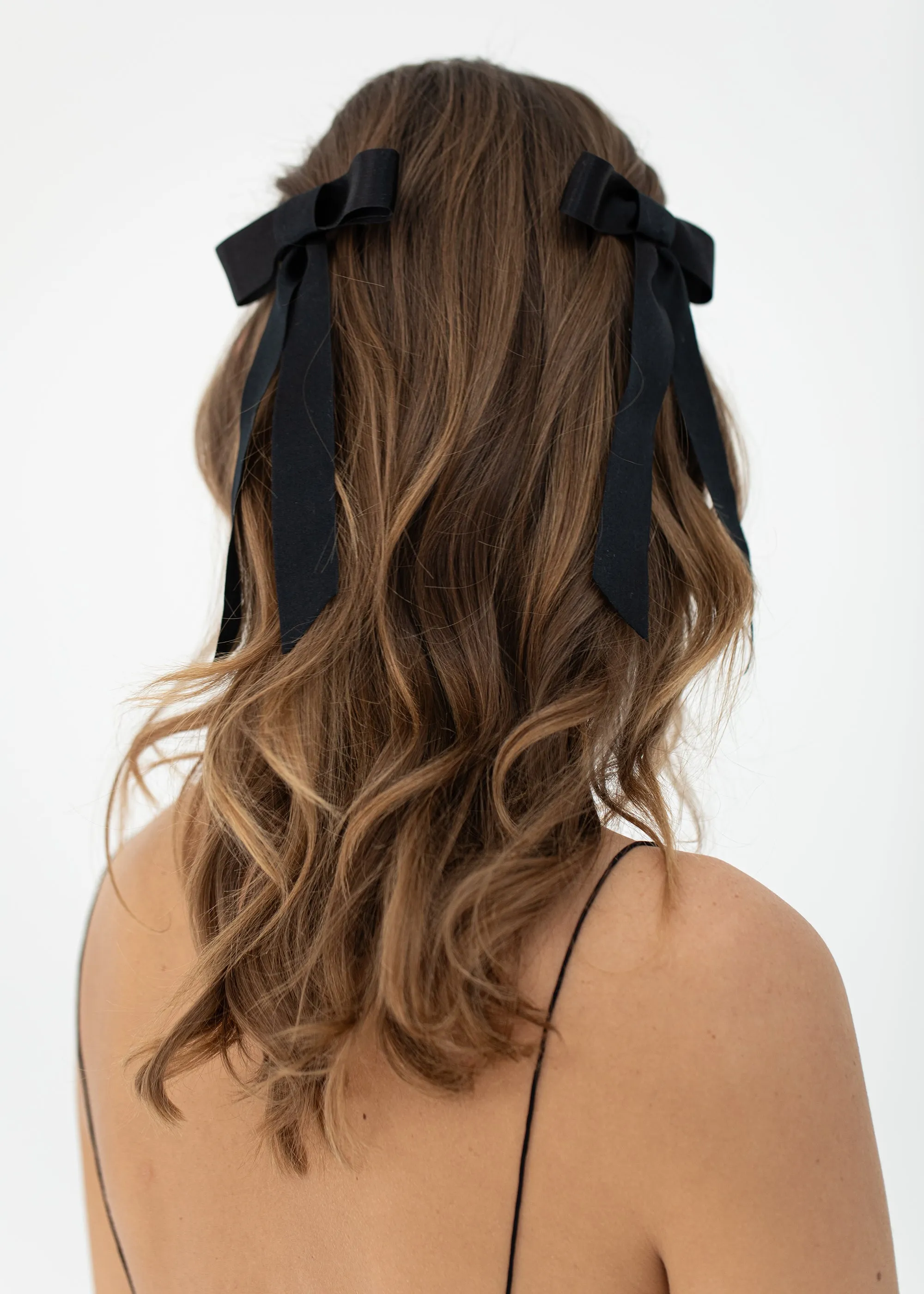 Sasha Bow Barrette -- Black