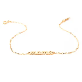 Script mama Nameplate Chain Bracelet