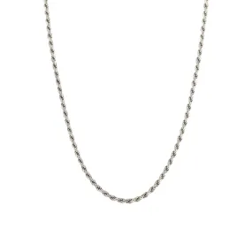 Silver Rope Necklace