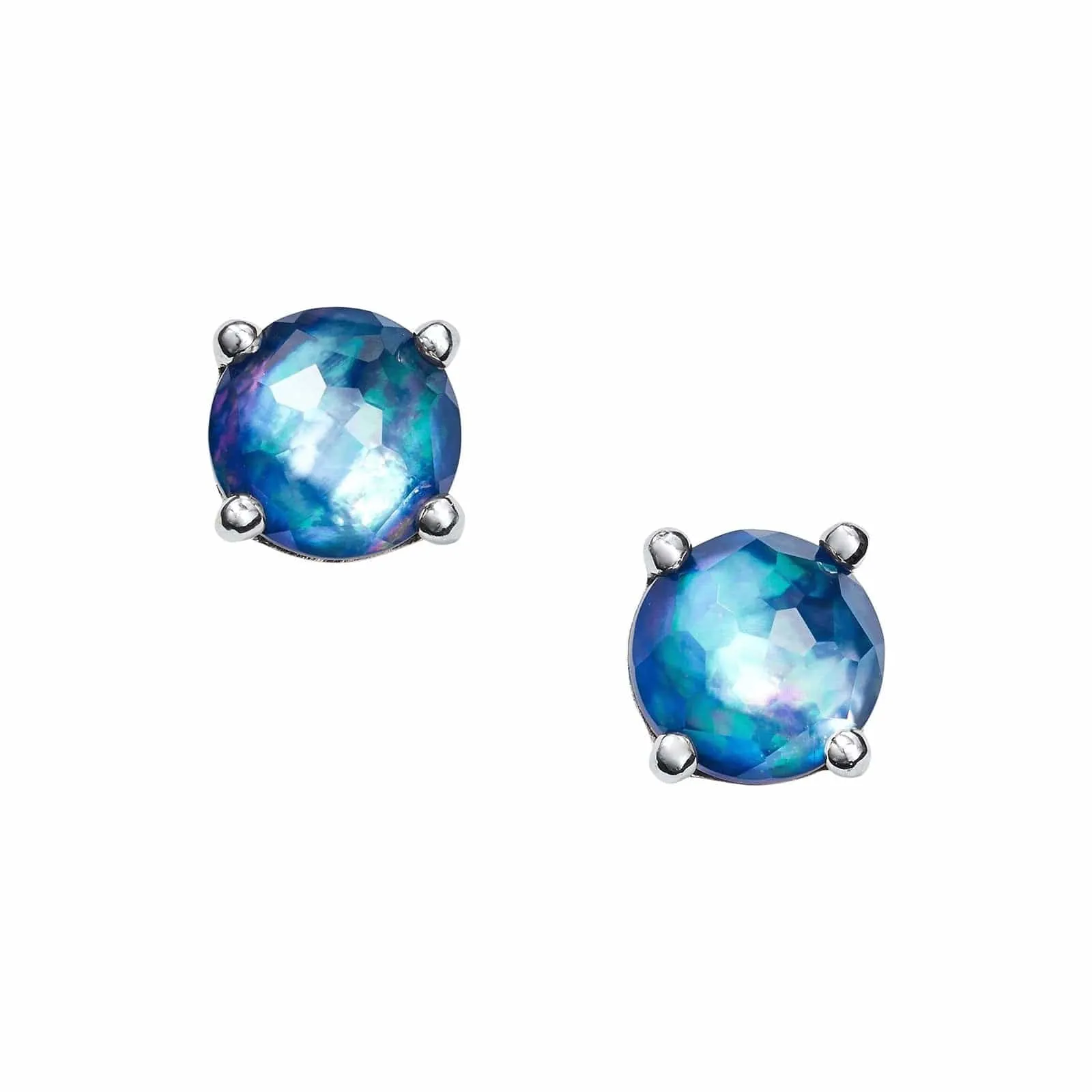 Single Stone Stud Earrings in Eclipse