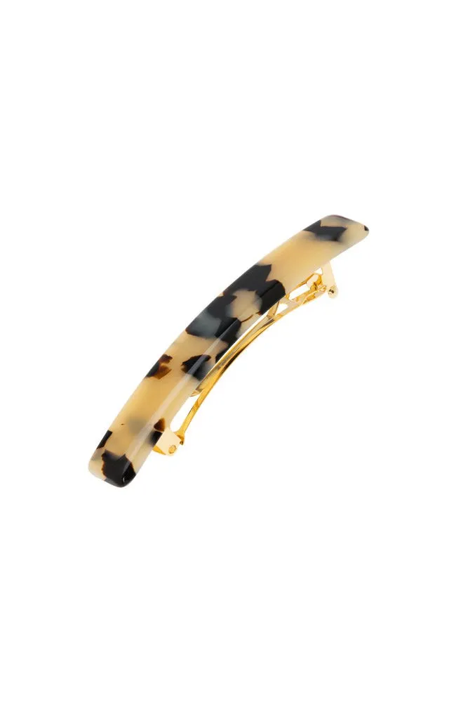 Small Luxury Rectangle Barrette - Classic