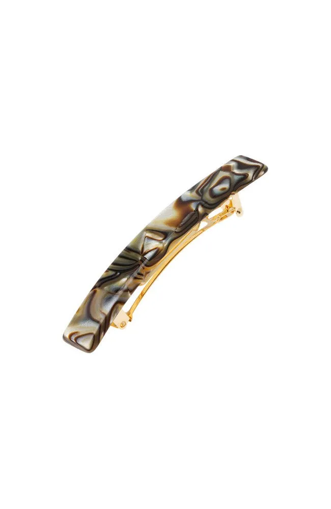 Small Luxury Rectangle Barrette - Classic