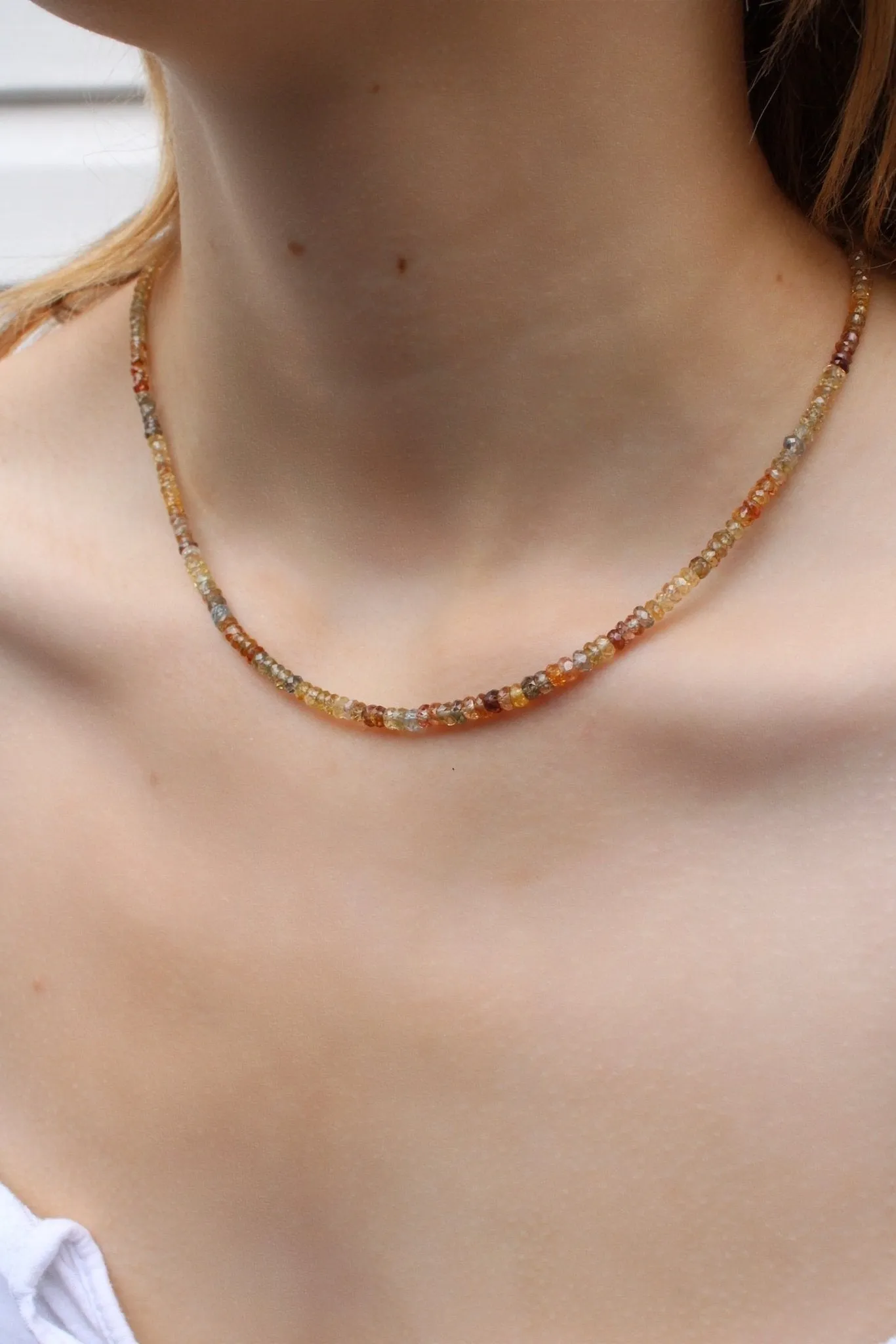 Solstice Gradient Zircon Beaded Necklace