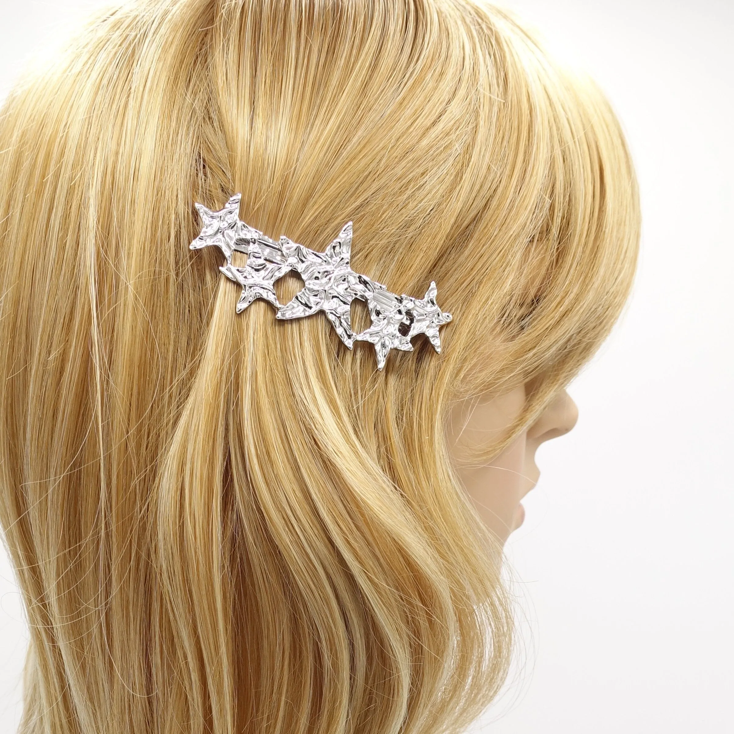 star hair barrette metal hair accessory for women