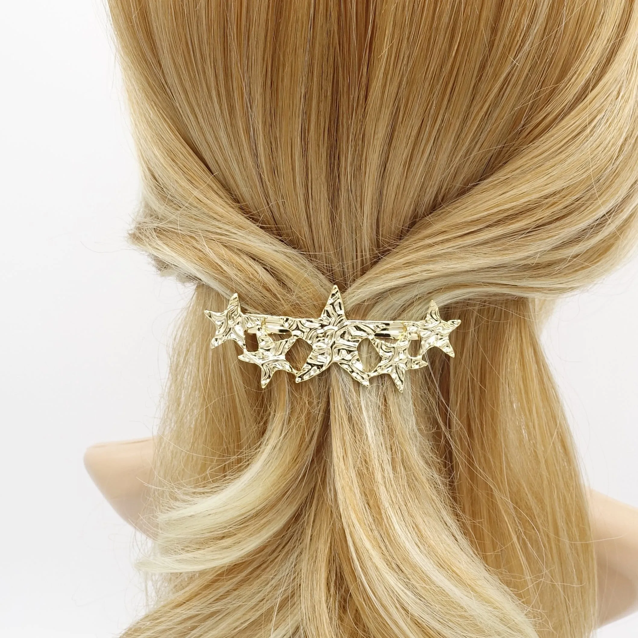 star hair barrette metal hair accessory for women