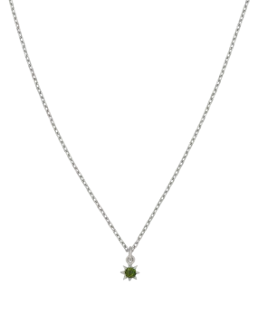 Stella Necklace | Sterling Silver | Chrome Diopside