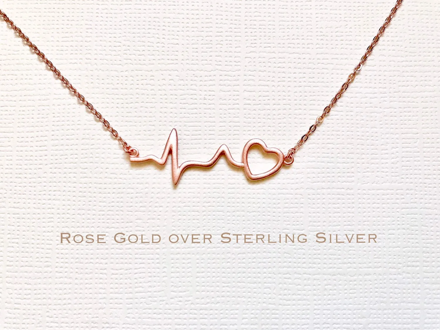 Sterling Silver heartbeat necklace, heartbeat necklace, EKG necklace, ECG necklace, medical gifts, nurse necklace, doctor necklace,nurse gif