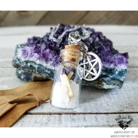 Supernatural Salt & Burn vial necklace