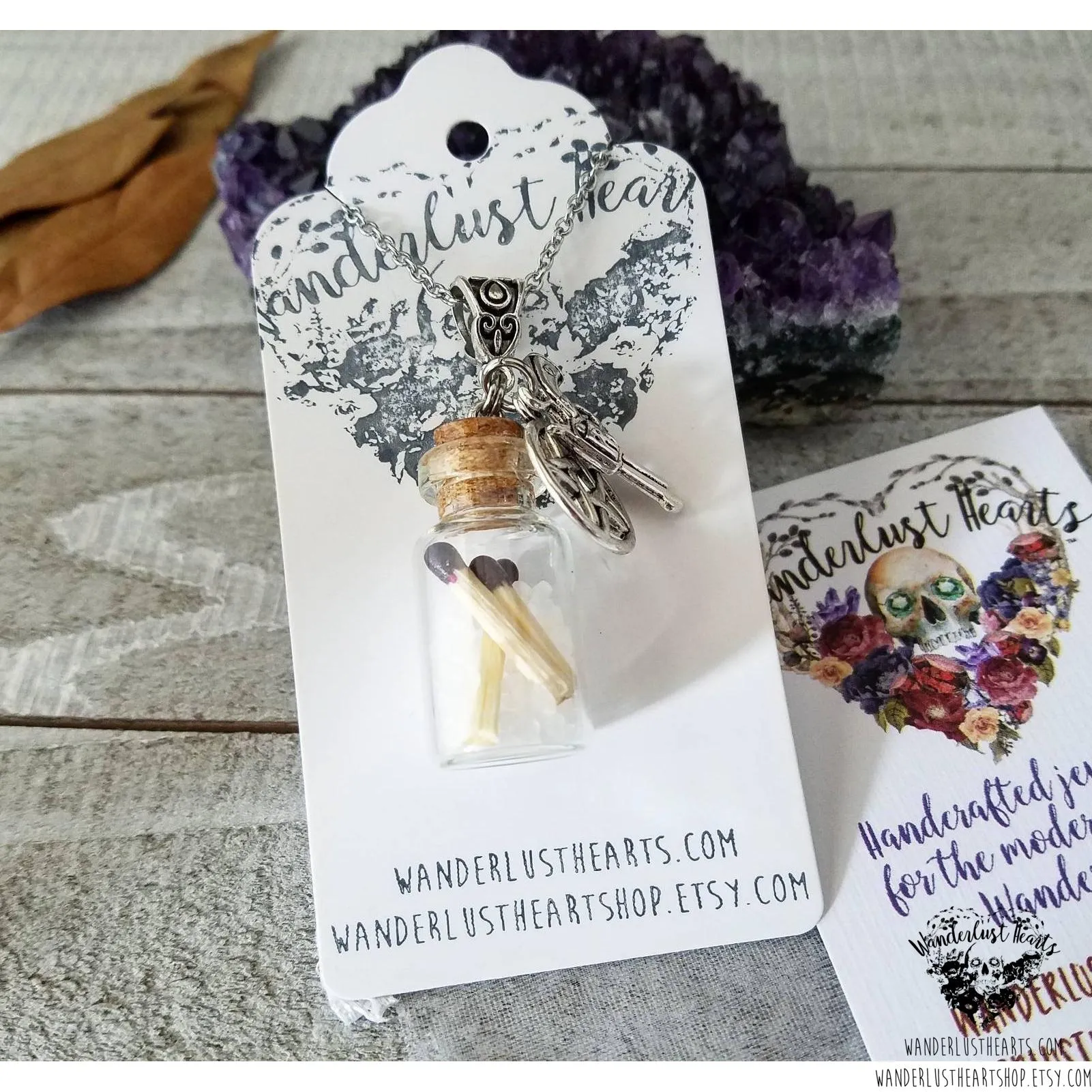 Supernatural Salt & Burn vial necklace