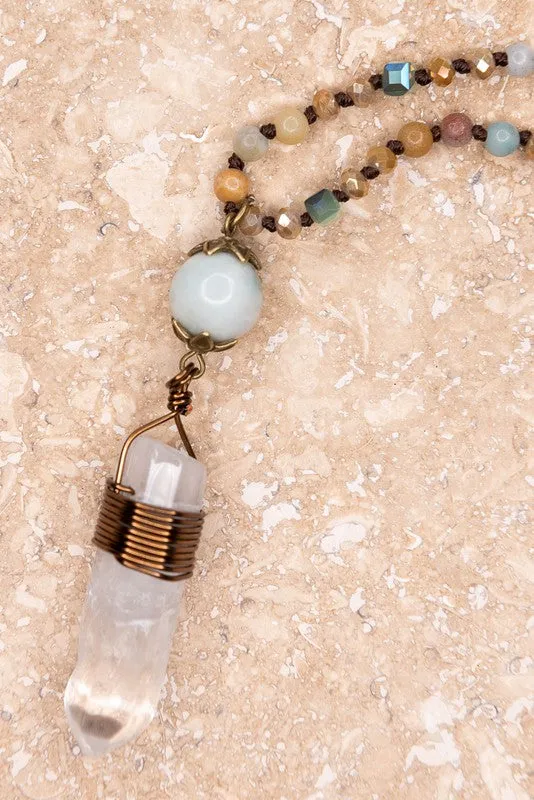 SURI PENDANT NECKLACE (AMAZONITE)