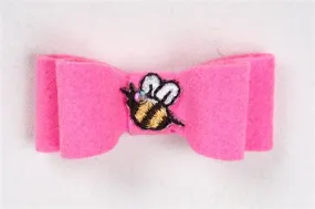 Susan Lanci Bee Hair Bows -Perfect Pink