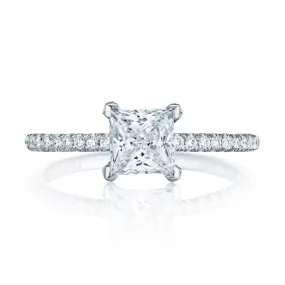 Tacori Petite Crescent Platinum Engagement Ring HT254515PR55