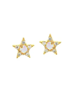 TAI CZ Star Opal Center Studs